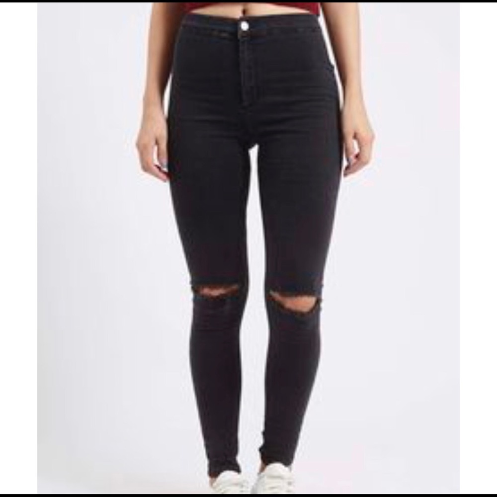 Black ripped jeans